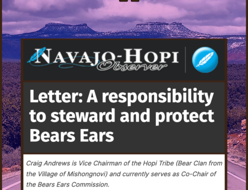 Letter: A responsibility to steward and protect Bears Ears